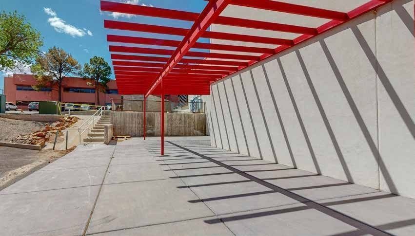 Outdoor dining at Yale Landing, a short drive from The Pit and Isotopes Park.