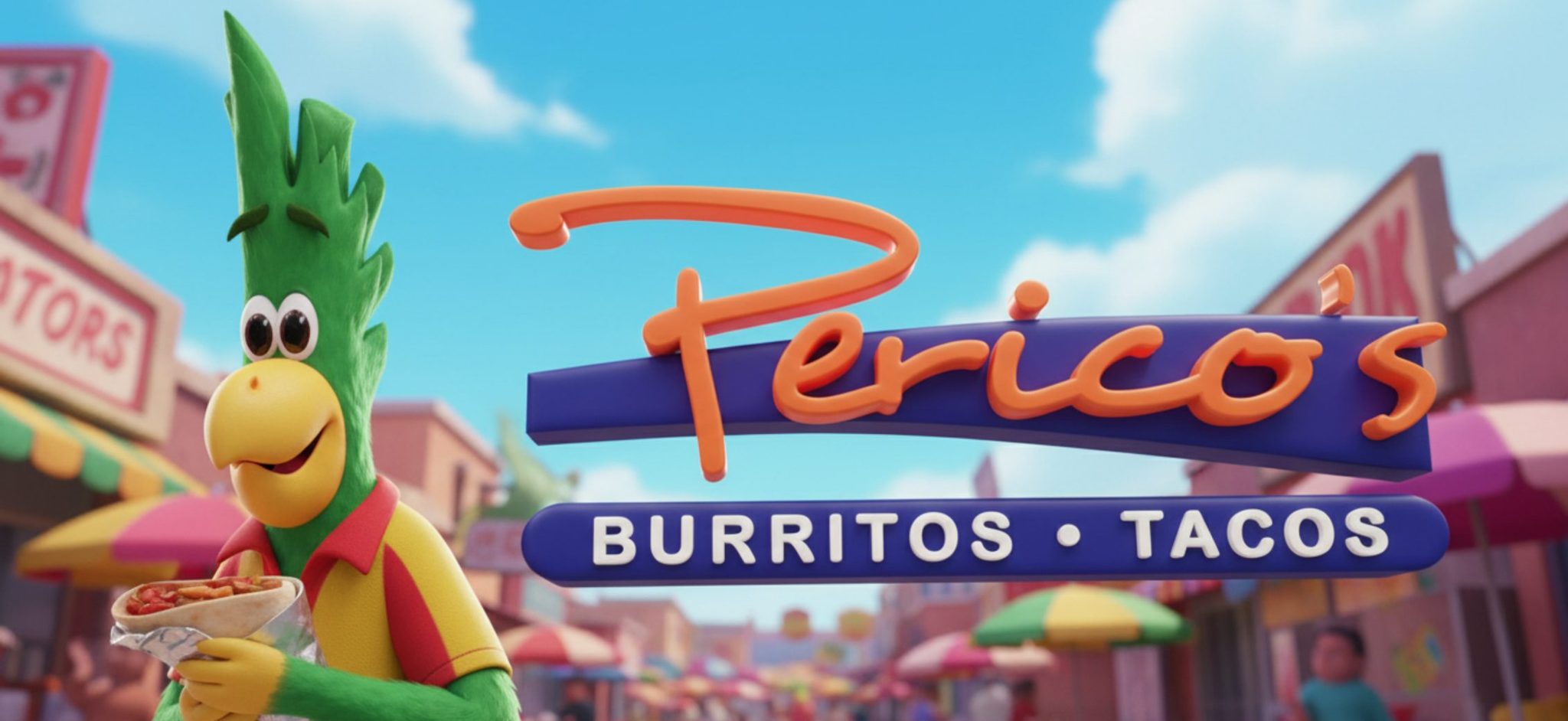 Perico's Burritos &middot; Tacos &mdash; brand artwork provided by Perico's.